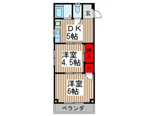 KMハイツ【2階】の間取り