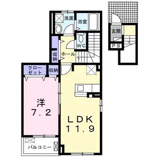 ミル・クレイン I【2階】の間取り