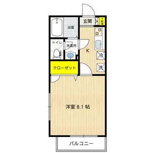 フラット赤羽【1階】の間取り