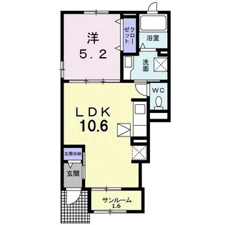 サンリット III【1階】の間取り
