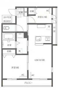 グレイス【2階】の間取り