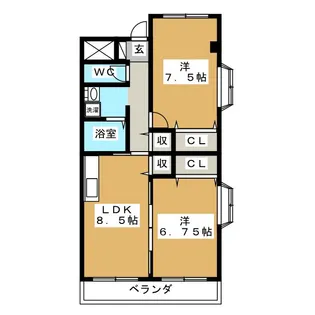 惣武マンション【2階】の間取り