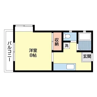 コーポベルジェーヌ【1階】の間取り