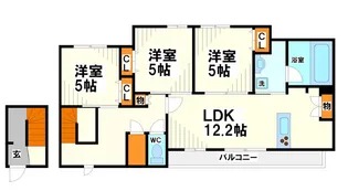 カロリナ【2階】の間取り