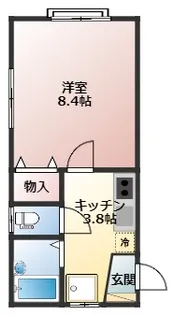 ヴィラサヴォア【2階】の間取り