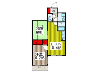 ライオンズプラザ川口本町【2階】の間取り
