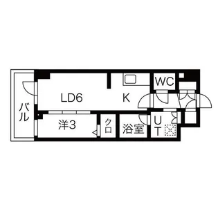 シーズンフラッツ高田馬場リバーサイドサウス【3階】の間取り