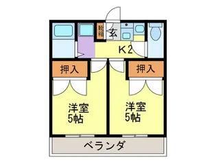 カサベラF【2階】の間取り