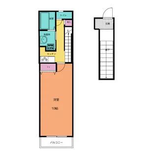 アンプルール リーブル Bloom【2階】の間取り