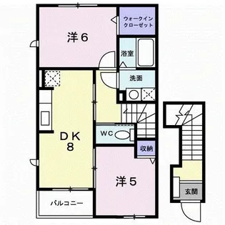 アレーナI【2階】の間取り