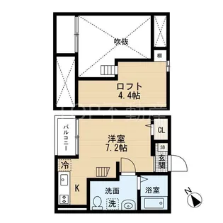 サンクマーレ稲毛【1階】の間取り