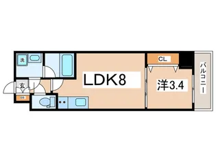 MAXIV大阪山坂【7階】の間取り