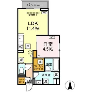 avgi新瑞橋【1階】の間取り