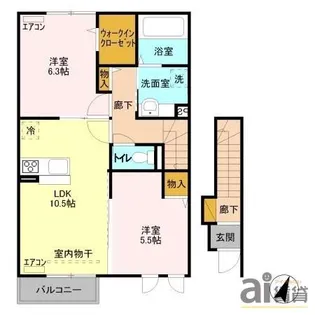 アリエッタ【2階】の間取り