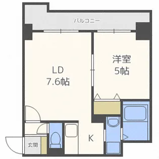 ミルフィ8・7【6階】の間取り