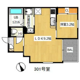 REGALEST七道駅【3階】の間取り