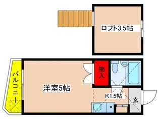 ドルフ西生田【2階】の間取り