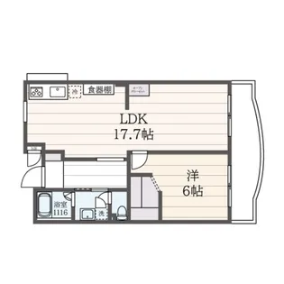 サンパーク平尾16【2階】の間取り