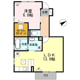 ゴート【1階】の間取り