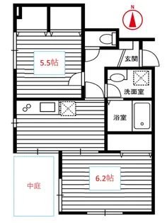 Grandear Park ・ K【1階】の間取り