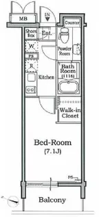 レジディア文京本駒込【2階】の間取り