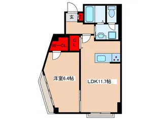 東観グランドマンション【2階】の間取り