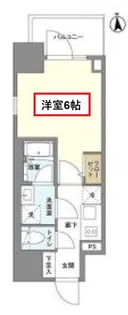 リヴェント難波ウエスト【3階】の間取り