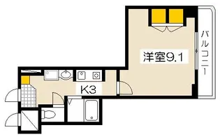 クレール西広島【2階】の間取り