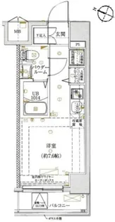 LUMEED 横浜阪東橋【9階】の間取り