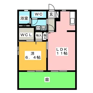 2ndリヴェール【1階】の間取り