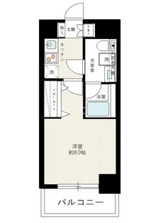 PREMIUM CUBE三田【9階】の間取り