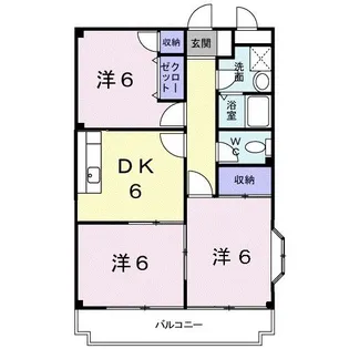 ヌーブエスポワール【3階】の間取り