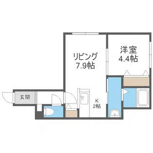 エスパスデュノール【4階】の間取り