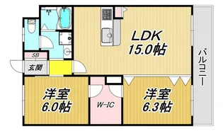 シティハイツ武庫之荘【1階】の間取り
