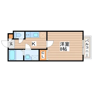ブレインバレー宮千代【3階】の間取り