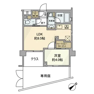 グローベルザ・プレイス東高円寺【1階】の間取り