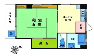 篠田ビル【1階】の間取り
