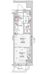 ガーラ・プレシャス赤坂見附【3階】の間取り