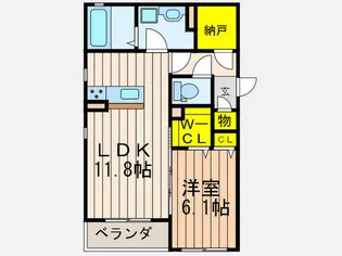 シャーメゾン・ルミエール【2階】の間取り