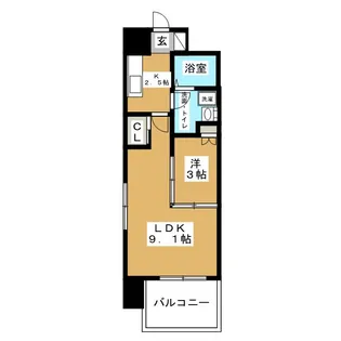 GRAMERCY SHIRAKAWA KOEN【4階】の間取り