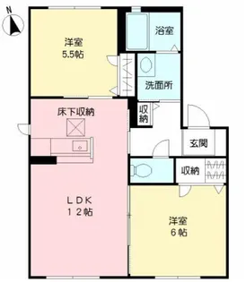 シャーメゾン永江町【1階】の間取り