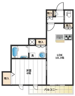 リヴィエール本蓮沼【1階】の間取り