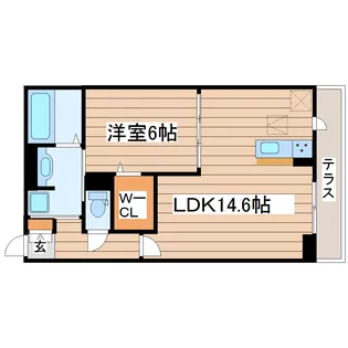 サスティーナGT-Y【1階】の間取り