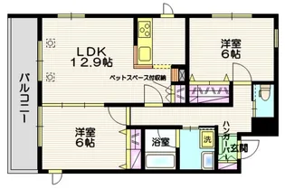 グリーンヴィレッジ曲本【3階】の間取り