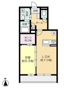 グランディール溝口【2階】の間取り