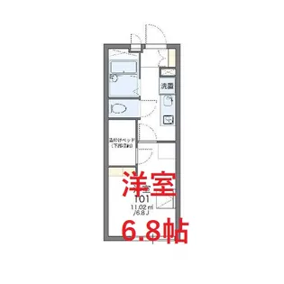 レオパレスグランアメニティ【1階】の間取り