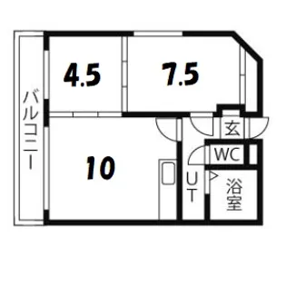 ドミローレル第8【8階】の間取り