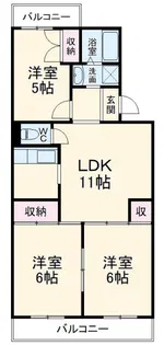 ハイツ山田【4階】の間取り