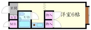 ハイム多摩【2階】の間取り