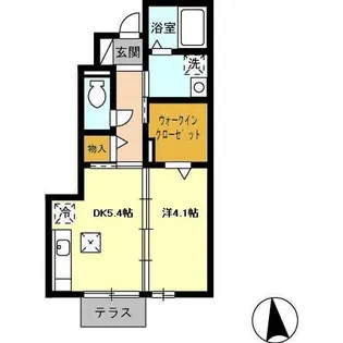 セジュールタミ A【1階】の間取り